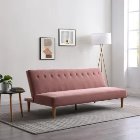 Single Sofa Bed in Pink