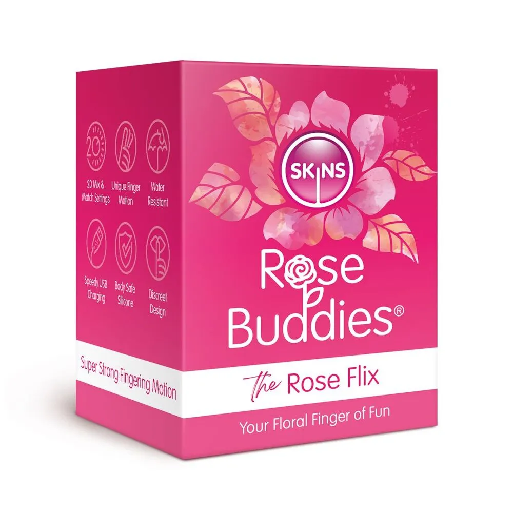 Skins Rose Buddies The Rose Flix Clitoral Massager Pink