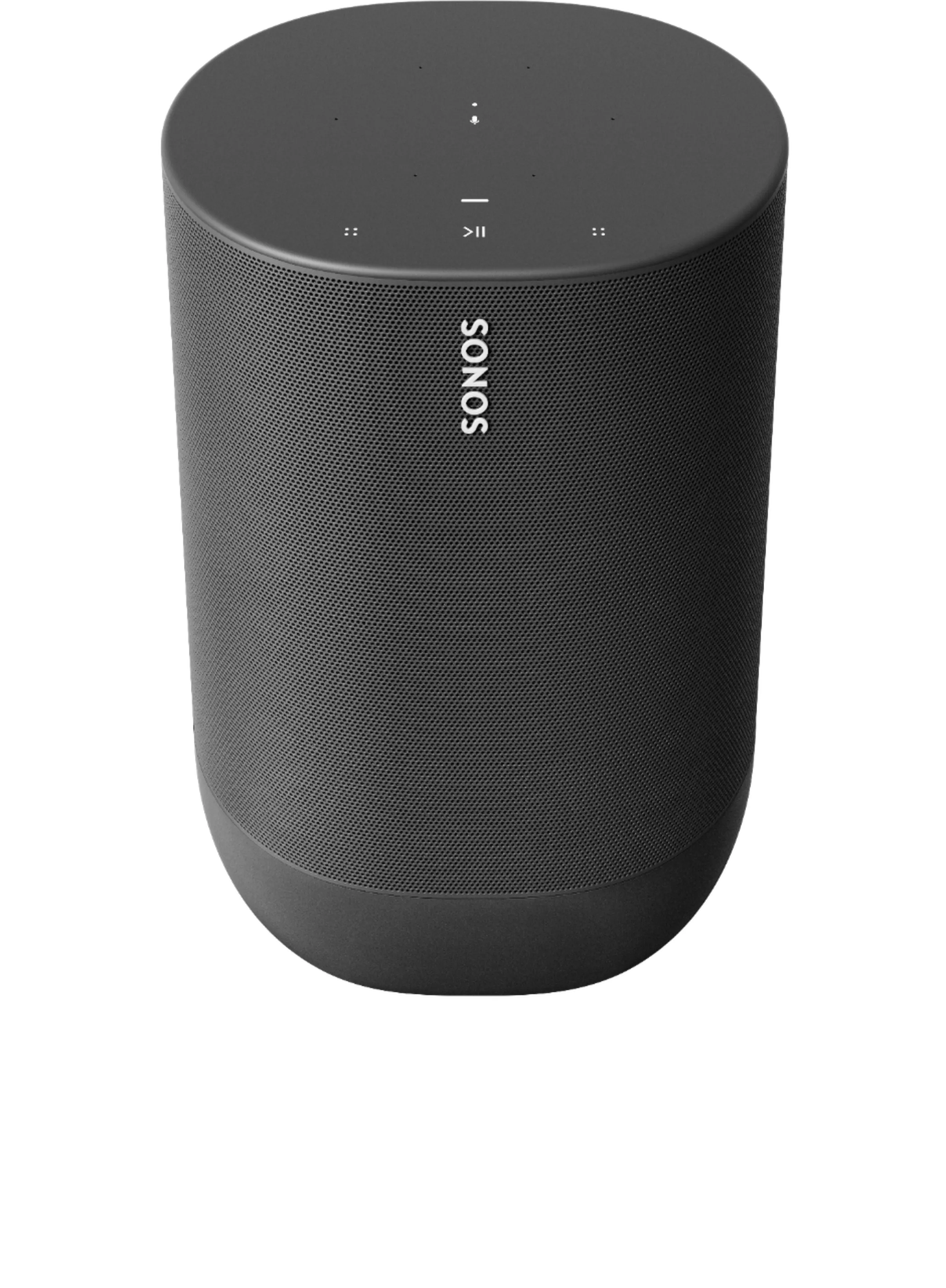 Sonos - Move Smart Portable Wi-Fi and Bluetooth Speaker with Alexa and Google Assistant - Black