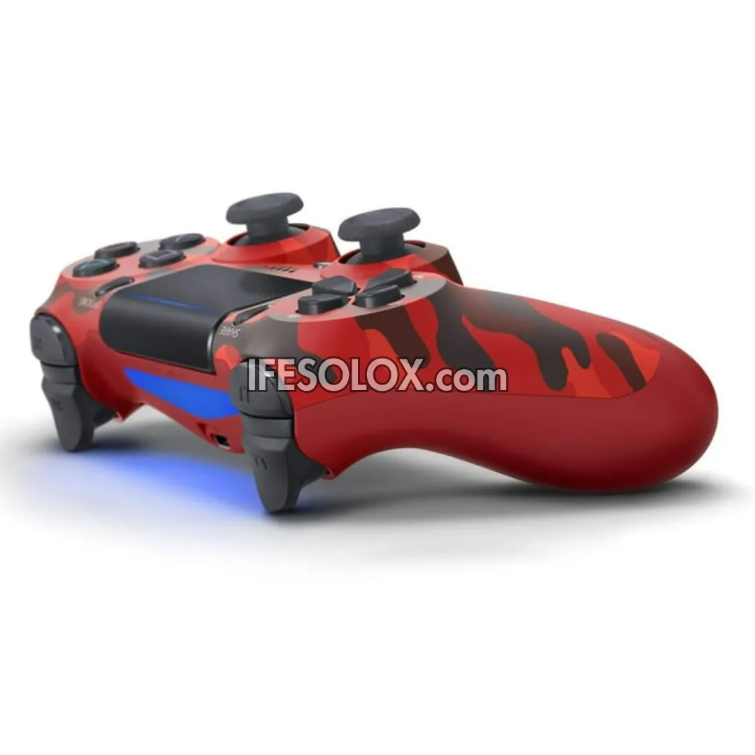 Sony PS4 DualShock 4 Game Controller for PS4, PC, Smartphones and Gadgets (Red Camouflage) - Brand New