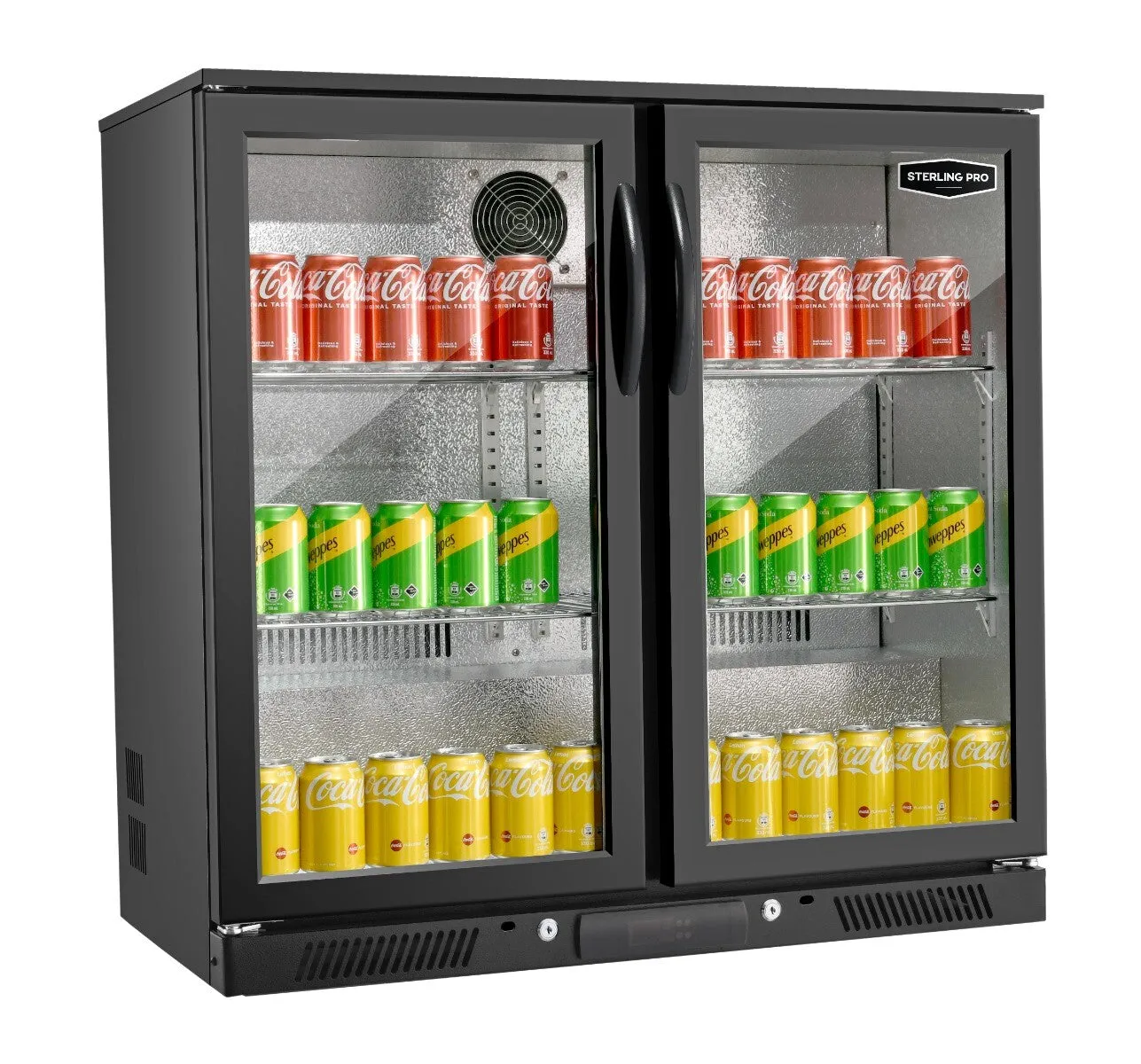 Sterling Pro Green SP2HC 180 Bottle Double Door Bottle Cooler