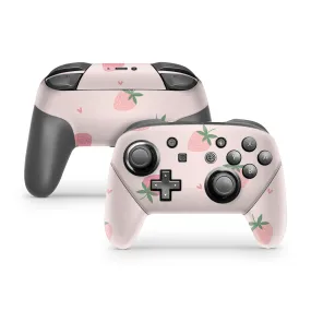 Strawberry Fields Nintendo Switch Pro Controller Skin