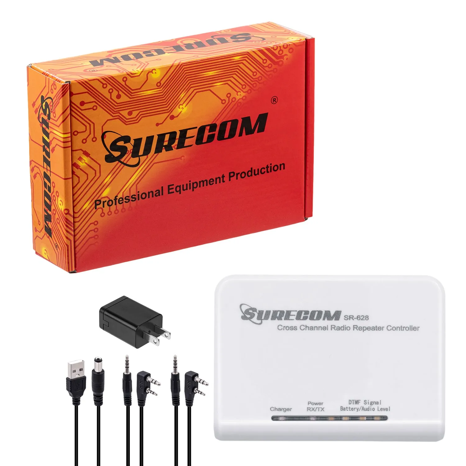 Surecom SR-628 Cross Band Duplex Repeater Controller With Radio cable