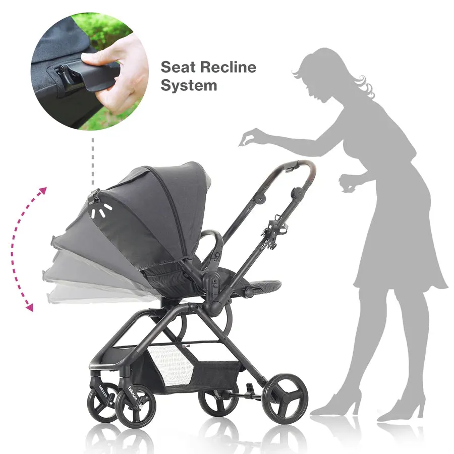 Teknum Stroll-1 Reversible Travel Stroller (Black)