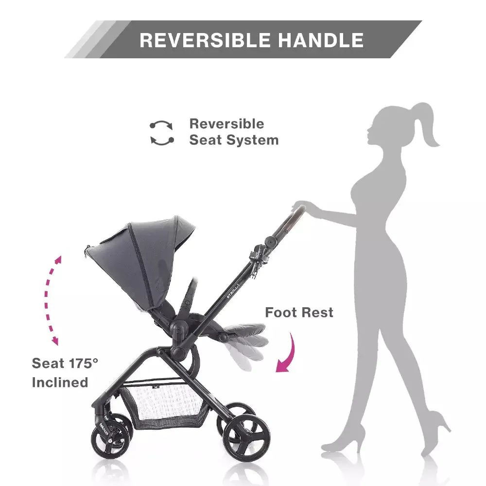 Teknum Stroll-1 Reversible Travel Stroller (Grey)