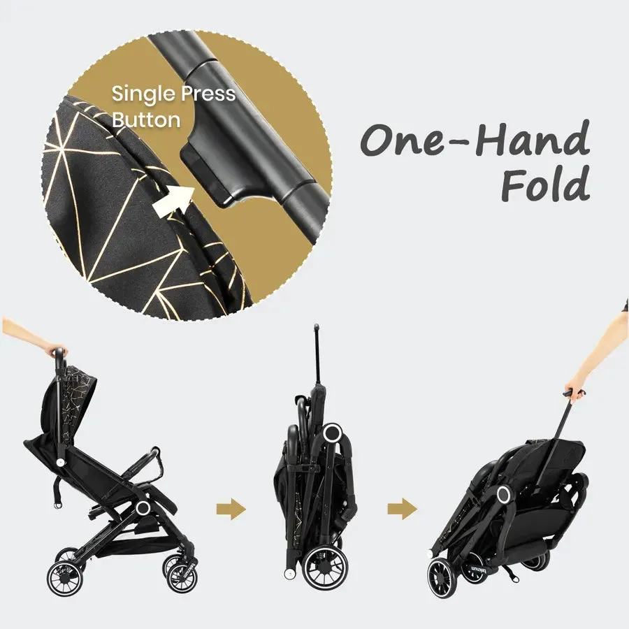 Teknum TravelZen Stroller (Black Gold)