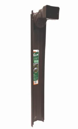 Thermwell GWS3B Brown Adjustable Flip Up Extendable Downspout Extender - Quantity of 2