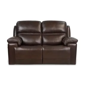 Timo Leather Power Reclining Loveseat with Adjustable Headrest