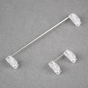 Transparent PCB mounted stabilizers 2U 6.25U