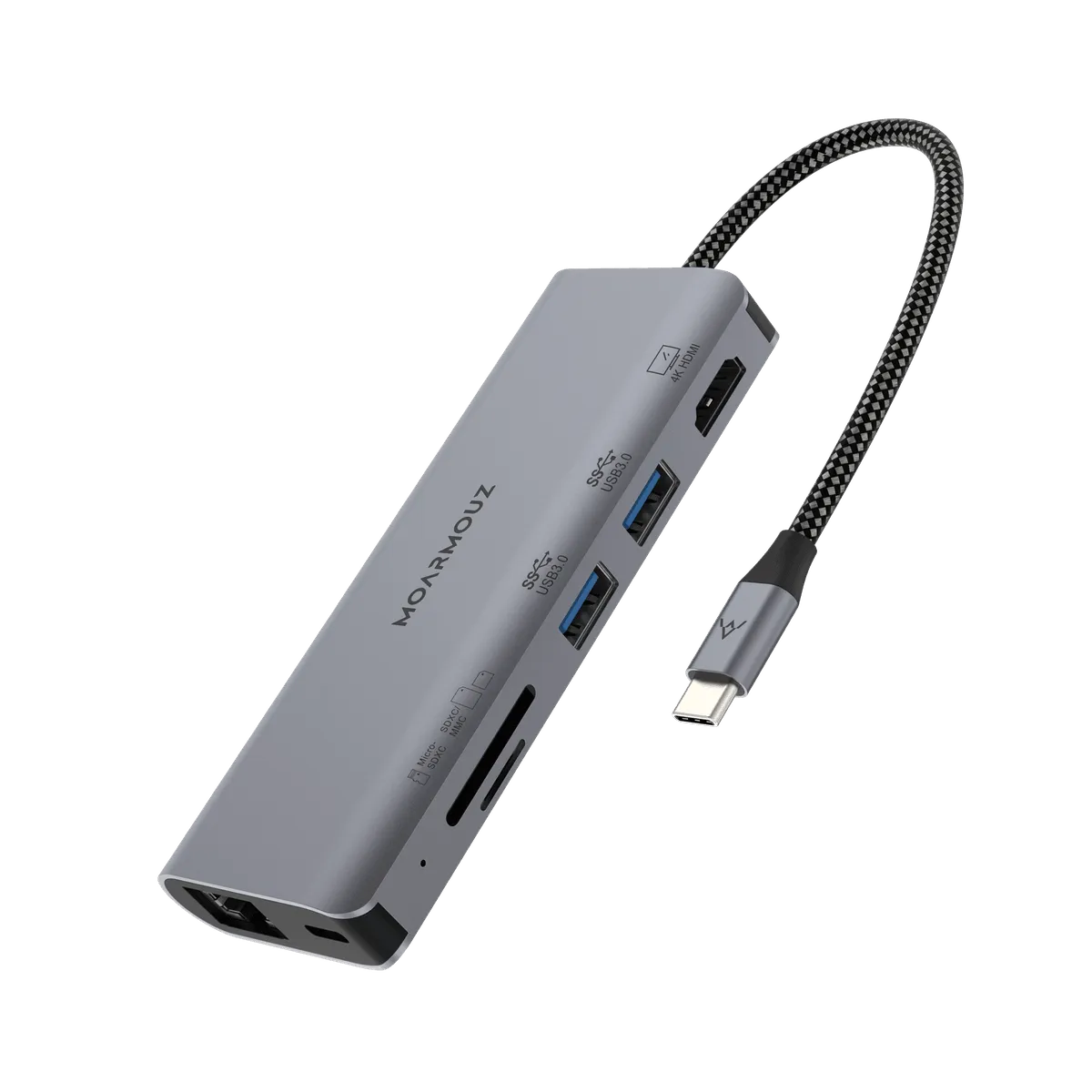 Type C (USB-C) 7 in 1 Gigabit Hub