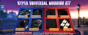 UNIVERSAL MODDING KIT: HYPER EDITION w/Brook UFB / Custom USB Cables / 20-pin and Touchpad Harness / Neutrik (Modding Made Easy Series)