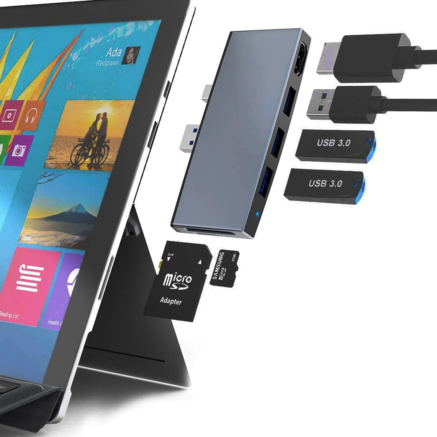 USB3.0 docking station HUB hub docking station adapter suitable for surface pro