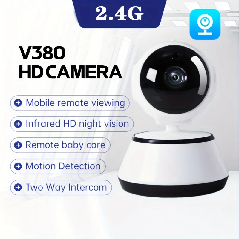 V380PRO Wireless Home Security IP Camera, Motion Detection Smart Indoor Night Vision WiFi Camera, Two Way Audio IP Camera, Monitor With Motion Sensor And Smart Phone Viewing, Without SD Card