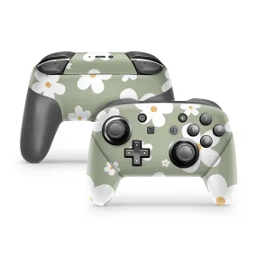 Verdant Daisies Nintendo Switch Pro Controller Skin