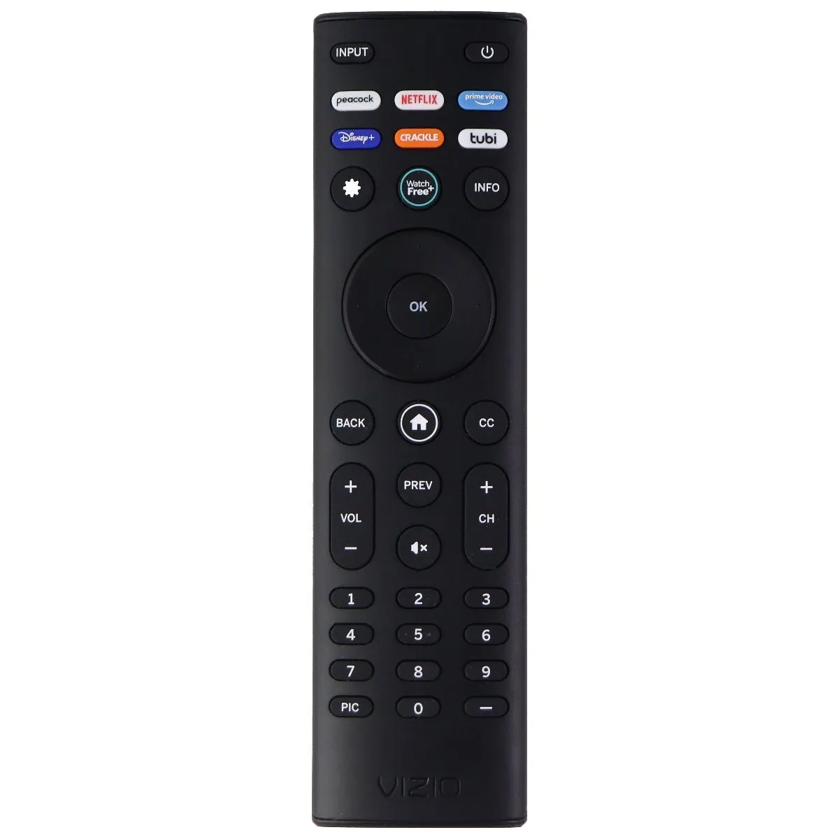 Vizio Remote Control (XRT140V3L) with Peacock/Netflix/Prime/Disney/Tubi Hotkeys