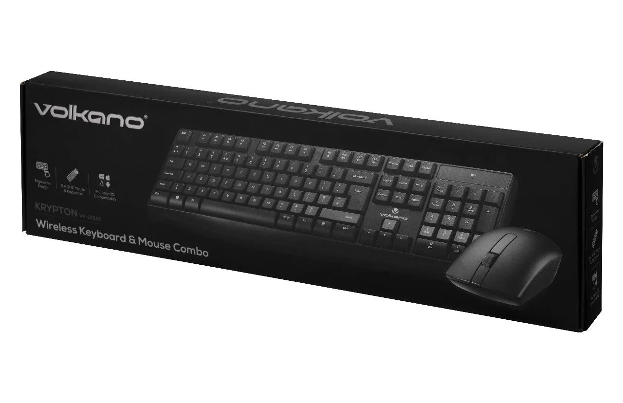 Volkano Krypton Wireless Keyboard & Mouse Combo