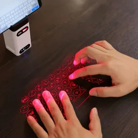 Wireless Virtual laser Projection Keyboard - IOS, Android, Smart Phone, iPad, Tablet, PC