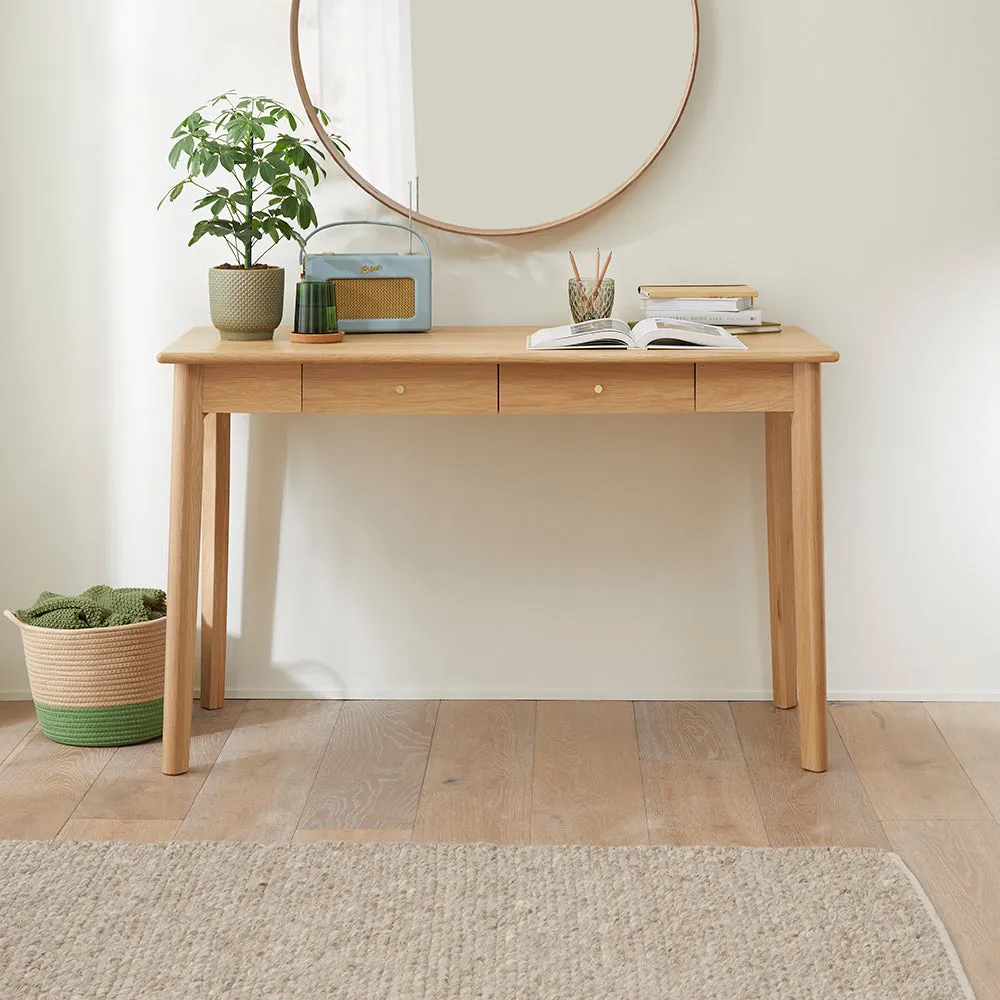 Wright Oak Desk and Dressing Table