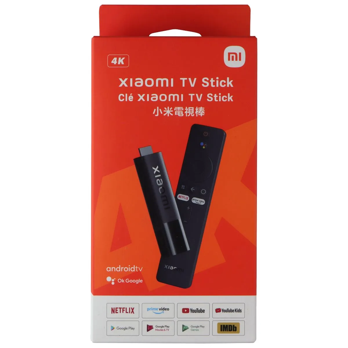 Xiaomi Mi TV Stick 4K Ultra HD Streaming Device - Black