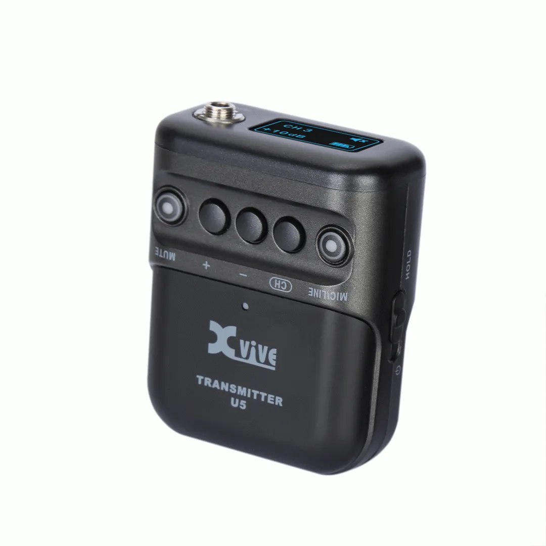 XVIVE U5 Camera-Mounted Wireless Audio for Video System. Transmitter only.